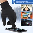 thumbnail image 4 of Winter Gloves Touch Screen Cycling Gloves Anti-Slip Thermal Warm Gloves Waterproof Polar Fleece Gloves with Reflective Print Windproof Soft Gloves for Cold Weather Outdoor Running Hiking, 4 of 8