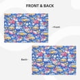 thumbnail image 2 of Placemats Set Of 4 / 6, Colorful Flower Suv Car Placemats For Dining Table Indoor/Outdoors Heat Resistant Washable Placemats 18" X 12", 2 of 5