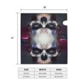 thumbnail image 4 of Yiaed Modern Abstract Colorful Skull C Print Mailbox Covers, Magnetic Mailbox Cover, Mail Box Covers for Garden Outdoor Decor Box Covers-21x18 in, 4 of 8