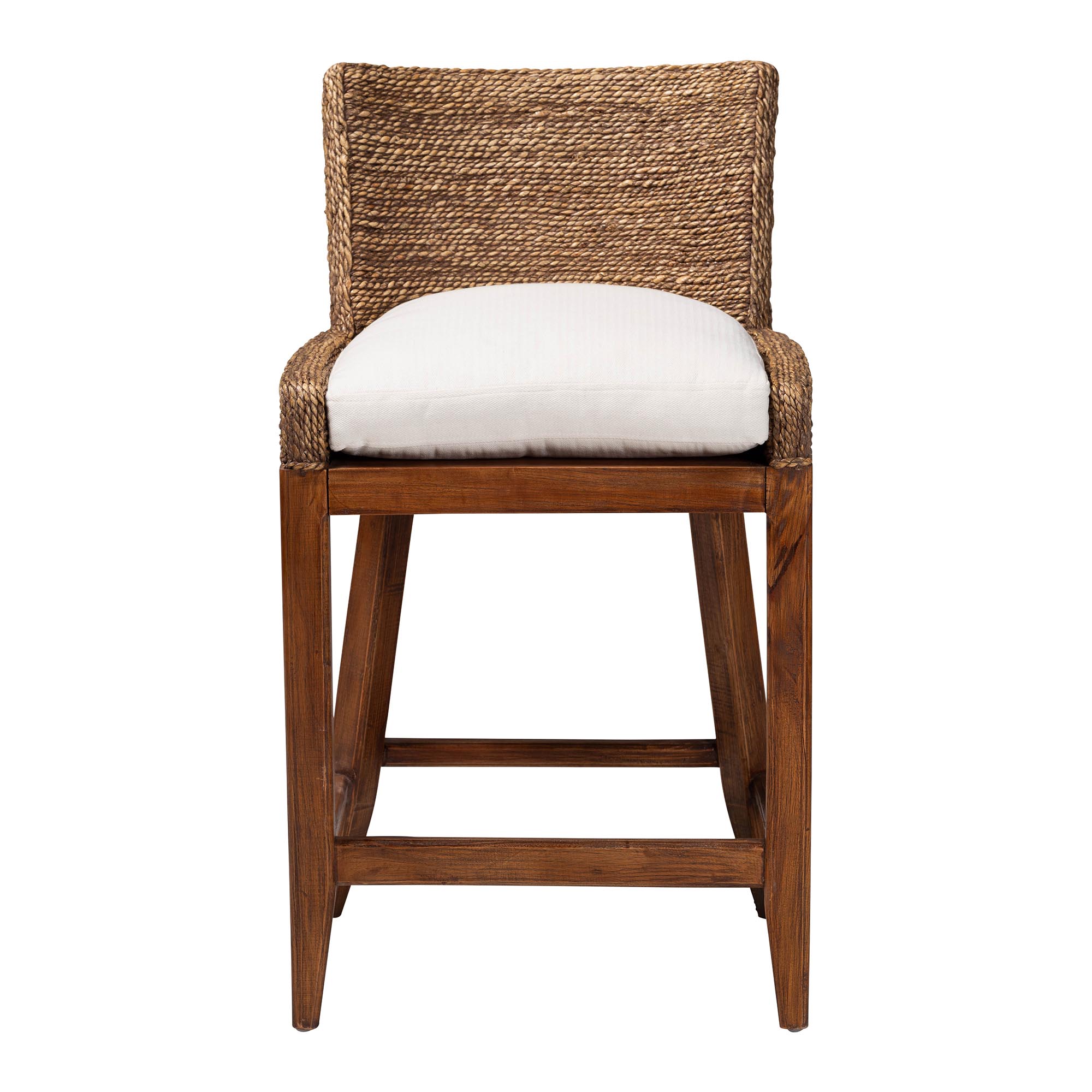 bali & pari Ridley Boho Counter Stool, Counter Height, Brown Wash