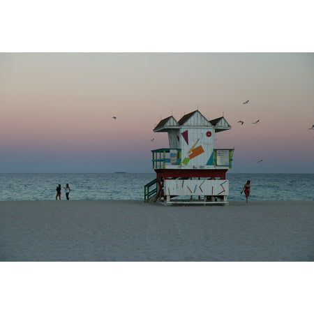 LAMINATED POSTER Sunset Miami Evening Water Afterglow Dusk Poster Print 24 x (Best Sunset In Miami)