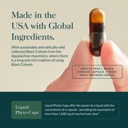 Gaia Herbs Black Cohosh - Menopause Support Supplement to Help Support Hormone Balance & Health for Women* - With Black Cohosh - 60 Vegan Liquid Phyto-Caps (60 Servings)