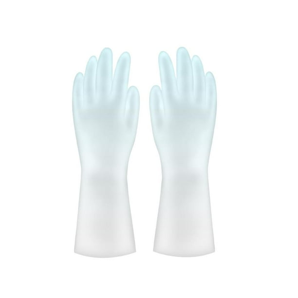 CAIROYAR Guantes de cocina Guantes impermeables para lavar platos Guantes de goma calientes