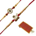 thumbnail image 2 of Set of 2 Rakhi for Brother Rakhi Thread for Bhai Bhabhi Bhaiya and Bhatiji veera Raksha Bandhan Rakhi Set Dora Bracelet Kalwa with gift Pack in Red Bag for Brother Sister Indian Traditional Festival, 2 of 4