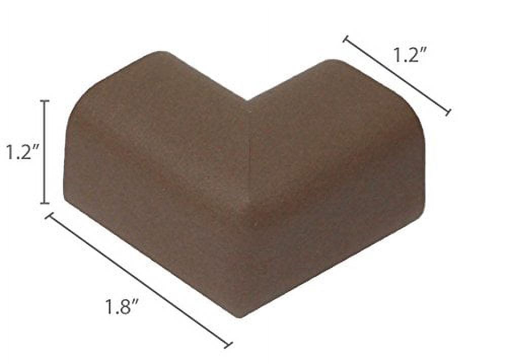 Kidkusion Table Cushion 16 ft Brown, Made in USA, Foam Rubber Babyproof Edge and Corner Guard, Child Safety Bumper
