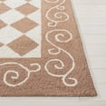 thumbnail image 4 of Safavieh Chelsea Marilou Bordered Wool Runner Rug, Brown/Ivory, 2'6" x 6', 4 of 12