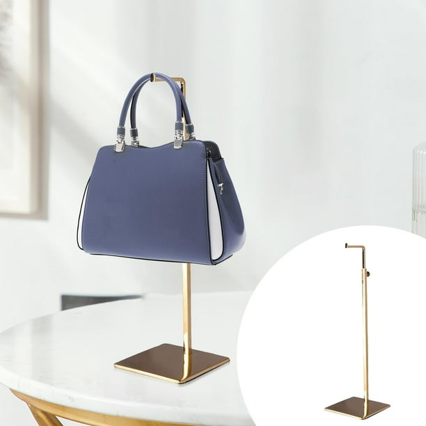 Soporte de Exhibición de Bolso de Moda Altura Ajustable Bufanda Accesorio Organizador Soporte Colgador para Encimera Mesa Oro BLESIY bolso de mano