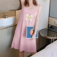 thumbnail image 5 of Nightgown for Women Cute Nightgowns for Women Sleeveless House Dress Ladies Short Nightdress Chemise Night Sleep Dress Tank Nightgowns Satin Pajamas XL, 5 of 8