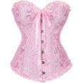 thumbnail image 3 of Corsé clásico europeo y americano con cinta para el abdomen, ropa interior sexy para novias, moldeadora corporal, 3 of 5
