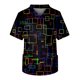 thumbnail image 1 of Men's Short Sleeve V Neck Print Chest Pocket Carer Top M, 1 of 3