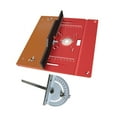 thumbnail image 2 of Tabla de enrutador Insertar placa de aluminio para de la madera Accesorio de trabajadores con medidor de inglete, 2 of 8