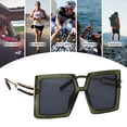 thumbnail image 5 of Gafas de sol cuadradas retras de moda europea y americana con montura grande, hechas de PC, 5 of 5
