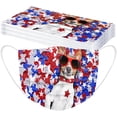thumbnail image 4 of HUGFEGWE 50Pcs 4th of July Disposable Adults Face Masks,3 Ply Protective Disposable Face Masks with Independence Day Patriotic Designs (Independence Day M) CJB91-40817, 4 of 7