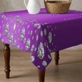 thumbnail image 4 of Modern Purple Table Cloth Waterproof Tablecloths, Abstract Diamond Luxury Gradient Tablecloth Dining Table Cover for Kitchen Party Tabletop Outdoor, Square Tablecloth 60x60 Inch, 4 of 9