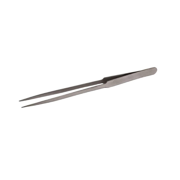 8" Long Nose Narrow Straight Beading and Gemstone Handling Tweezers - TWEZ-0007