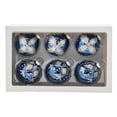 thumbnail image 3 of Kurt Adler 80MM Navy Blue Glass Ball Ornaments, 6-Piece Set, 3 of 4