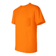 thumbnail image 4 of Gildan High Visibility Safety Pocket T-shirt for Man | Hi Vis Short Sleeve Safety Orange Tee 6 oz, 50/50 Cotton/Polyester, Classic fit Pack-6, Size 4XL, 4 of 6