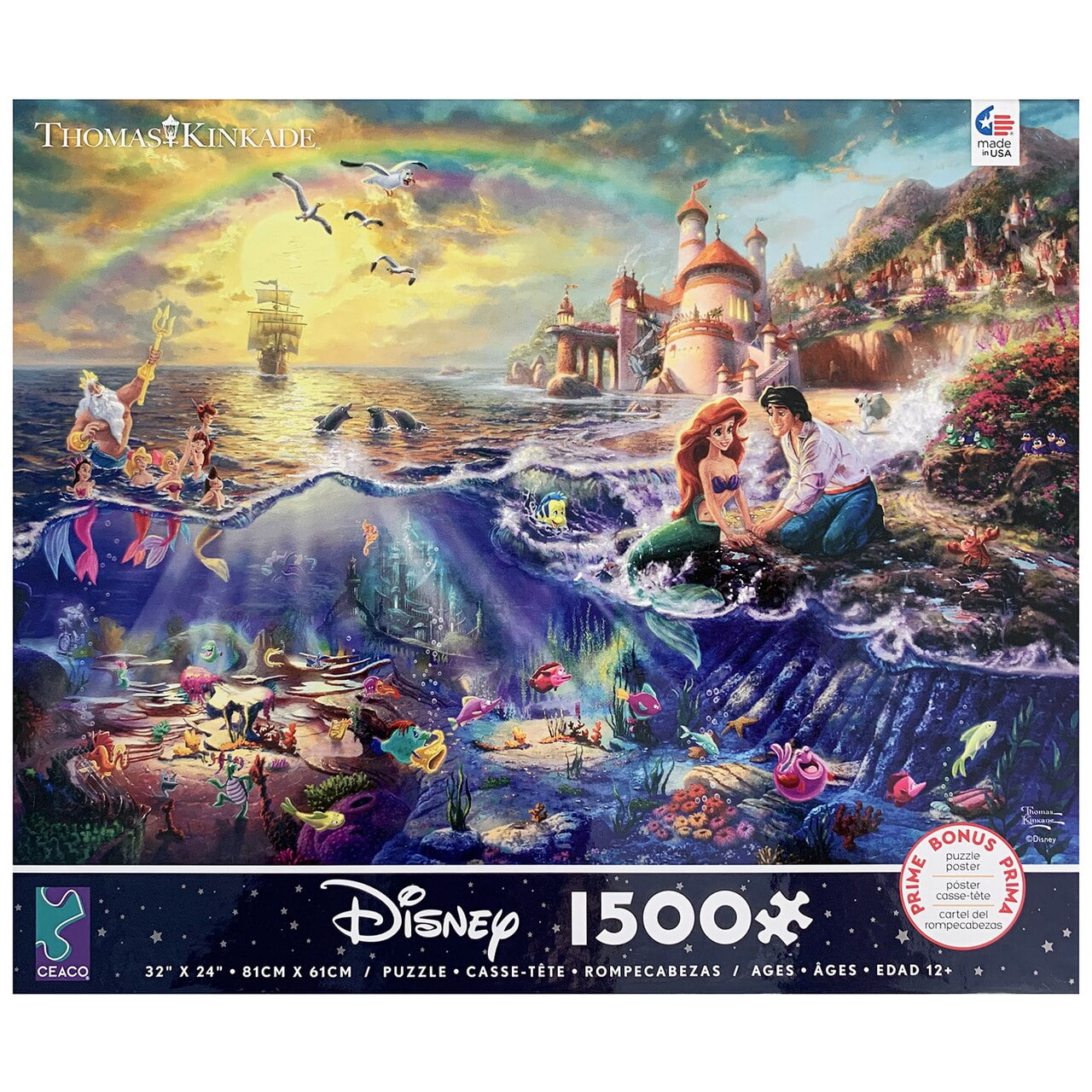 Ceaco Disney The Little Mermaid Puzzle, 1500 Piece