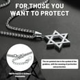 thumbnail image 5 of ChainsHouse Star of David Necklace for Men Women Stainless Steel/Gold Plated/Black with Cross/Dog Tag Pendant Classic Jewish Isael Necklaces Jewelry Gift, 5 of 9