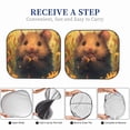 thumbnail image 6 of Daiia Cute Sunflower Guinea Pig 2PCS Car Windshield Sun Shade, Foldable Sun Shield for Car Front Window, Auto Sun Blocker Visor Protector Universal for Truck SUV Pickup-Large, 6 of 7