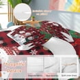 thumbnail image 2 of Christmas Snowman Bedding Duvet Cover Set Queen Size 4 Pieces Pine Christmas Tree Red Plaid Bedding Set with Zipper Closure, 1 Comforter Cover 90x92 Inches 1 Flat Sheet & 2 Pillow Cases, 2 of 7
