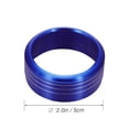 thumbnail image 4 of Toyandona 2Pcs Blue Air Condition Button Rings Aluminum Alloy Easy Installation, 4 of 5