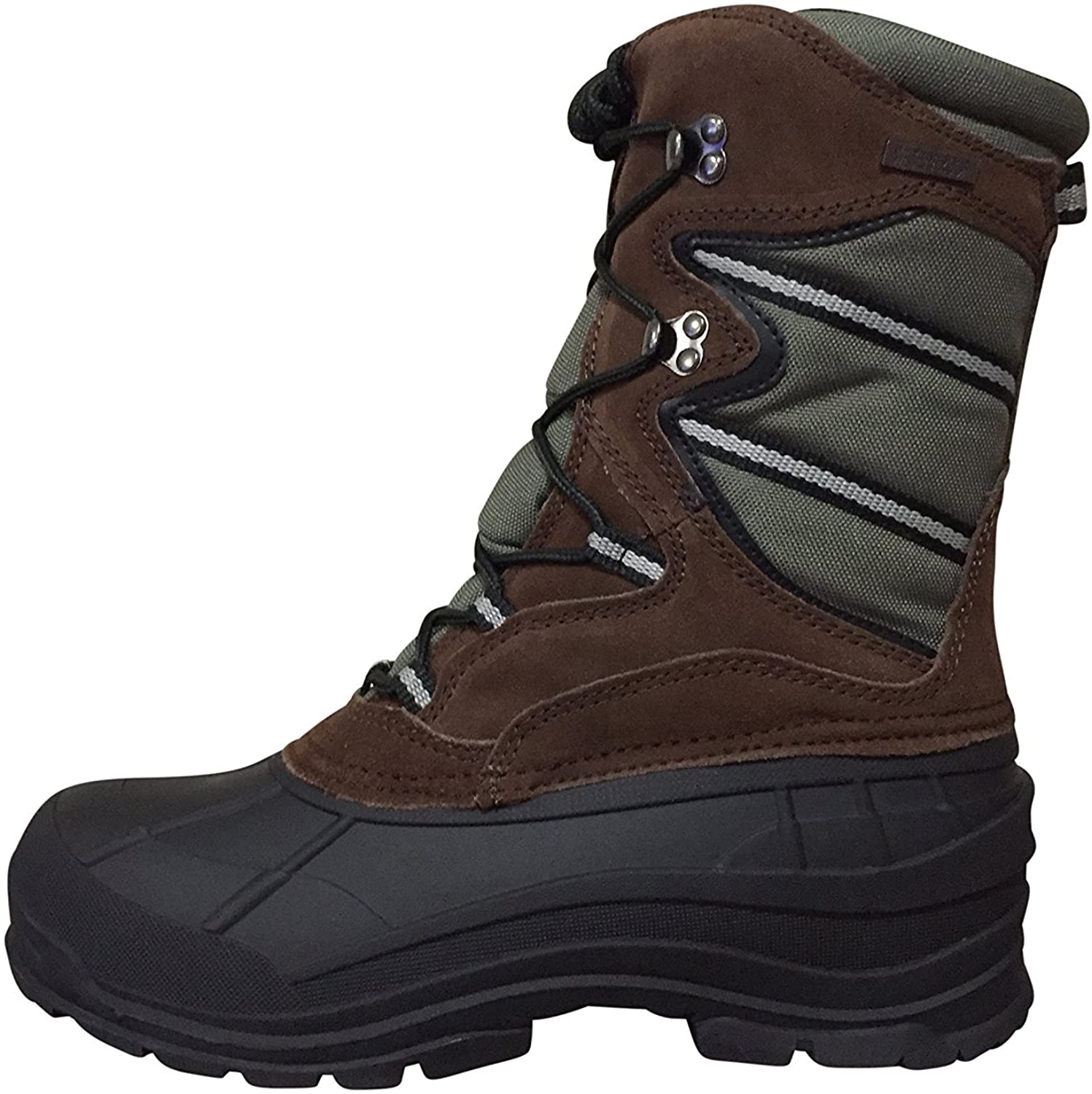 Men's Winter Boots 10" Hiking Leather Nylon Thinsulate Hunting Snow Boots - image 2 of 5