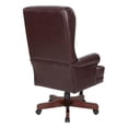 thumbnail image 2 of Traditional Vinyl Executive Office Chair in Mahogany, 2 of 5