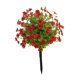 thumbnail image 2 of Flor de violeta artificial, estaca de jardín, arbustos de vegetación de imitación, planta artificial decorativa para bodas, al aire libre, exterior, rojo, 2 of 8