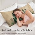 thumbnail image 5 of Green Pine Tree Body Pillow Cover 20 x 60 Inch Decorative Pillow Cover Retro Country Forest Natural Landscape Lumbar Pillowcase Seasonal Rectangle Cushion Case for Couch Sofa Bed Living Room, 5 of 9