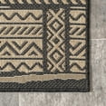 thumbnail image 4 of nuLOOM Abbey Tribal Striped Indoor/Outdoor Area Rug, 8' x 10', Abbey Charcoal, 4 of 7