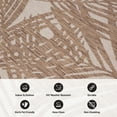 thumbnail image 6 of World Rug Gallery Contemporary Palm Leaf Textured Flat Weave Indoor/Outdoor Area Rug - BROWN 2'x7', 6 of 9