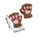 thumbnail image 5 of Kuymtek Guantes Peludos Dibujos Animados Pata Gato Regalos Gruesos Dedo para (café Claro), 5 of 9