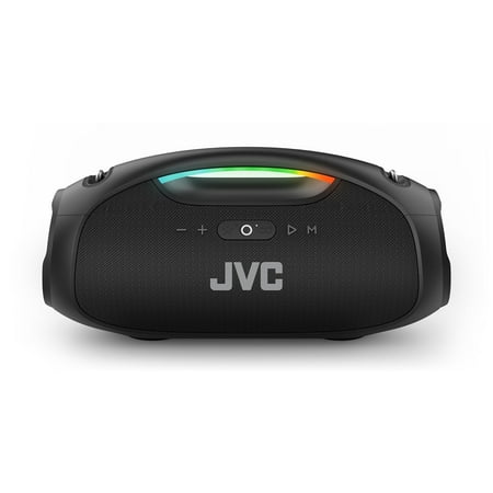 JVC Portable Boombox SP-PA15BT 120W Max Output with Powerful Bass 11 hour battery life with rechargeable battery Quick Charging Waterproof IPX6 Rated Power Bank Function