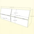 thumbnail image 5 of Pemberly Row 2 Piece Queen Panoramic Panel Platform Bed in Walnut, 5 of 6