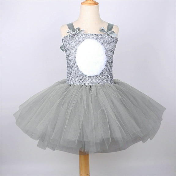 Toddler Baby Girl Easter Bunny Tutu Dress Rabbit Birthday Party Sparkly Dress Up Tulle Birthday Party Easter Outfit Gifts for Little Teen Girls 9-10 Years
