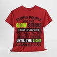thumbnail image 5 of Stupid People Unisex Heavy Cotton Tee, 5 of 12