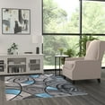 thumbnail image 3 of Masada Rugs Modern Contemporary Area Rug, Blue Grey Black (5 Feet X 7 Feet), 3 of 7