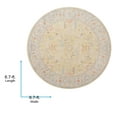 thumbnail image 6 of Livabliss Area Rugs for Living Room, 7ft Round Avant Garde Traditional Light Olive Round Rug, Bedroom Dining Room Home Decor Stain Resistant Carpet (6'7" x 6'7"), 6 of 7