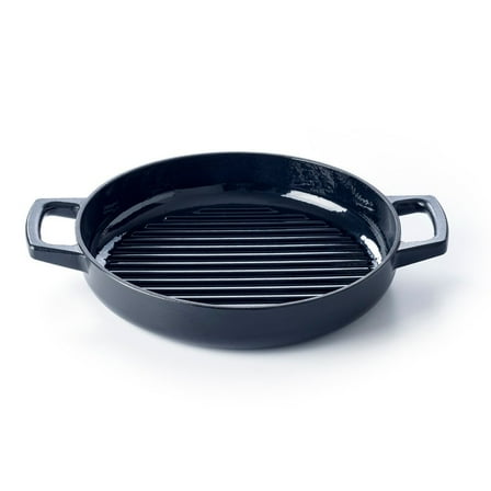 Alva  Nori Cast Iron Grill Pan with Handles, 11 inch