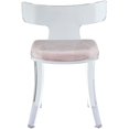 thumbnail image 4 of ACME Chaise d'Appoint en Velours Bradley en Rose Clair, 4 of 4