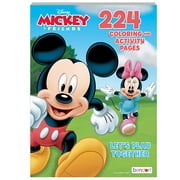 Mickey & Friends 224 pg Coloring Book & 12ct Colored Pencil- Assorted