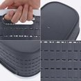 thumbnail image 3 of Pack Plastic Storage Basket, Storage Box, Storage Bin For Office, Bathroom, Kitchen And Wardrobe - 300 X 210 X 135 Mm (dark Grey), 3 of 5