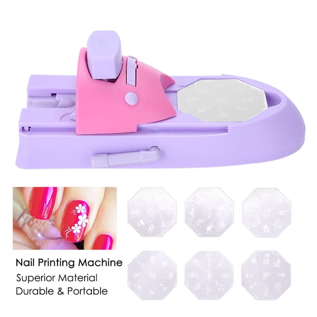 Noref Machine d'Impression de Manucure, Imprimante de Motifs d'Art des Ongles, Machine Professionnelle d'Impression de Motifs d'Art des Ongles Bricolage, Tampon Imprimante d'Ongles Outils de Manucure