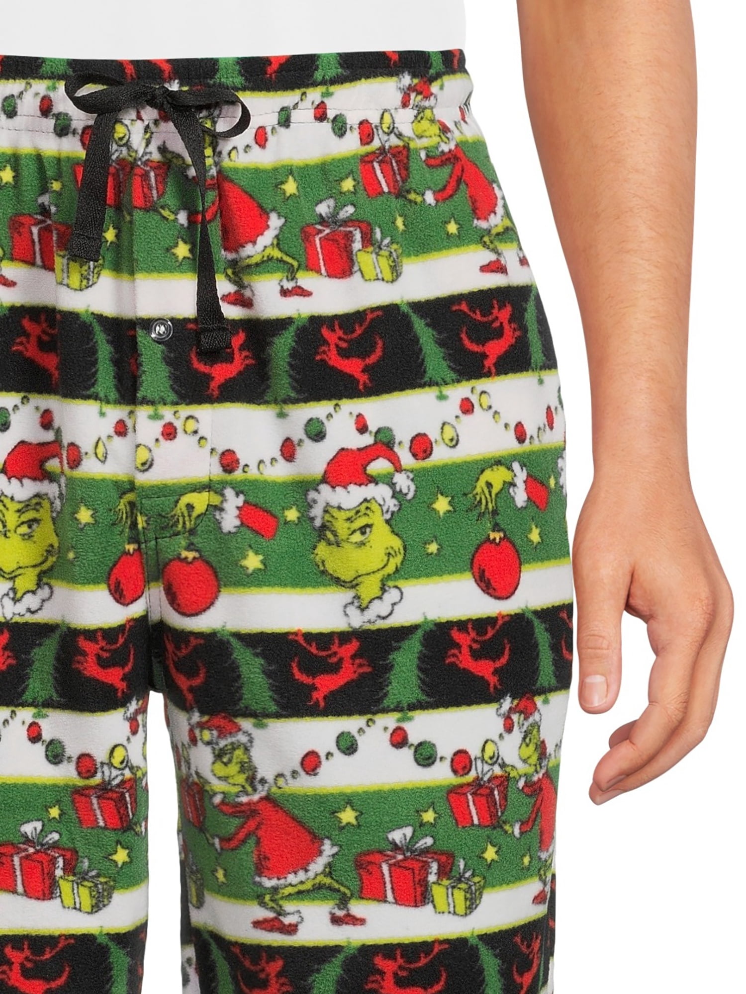 Dr. Seuss The Grinch Mens Microfleece Sleep Pant, Sizes S-XL