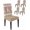Brown, variant on Chair Covers for Dining Room Set of 6,Xmas Reindeer Winter Snow Stretch Seat Protector Removable Washable Chairs Slipcovers for Kitchen Banquet Wedding Hotel,Snowflake Retro Geometric on Red