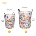 thumbnail image 5 of Balery Floral Ditsy Round Laundry Basket with Handles Waterproof Freestanding Laundry Hamper for Clothes Toys in the Dorm and Family-Medium, 5 of 8