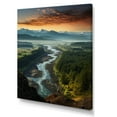 thumbnail image 2 of Designart "Oregon River horizon III" Oregon Canvas Wall Art, 2 of 5