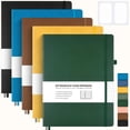 thumbnail image 1 of Cuaderno MALEDEN College Ruled A4 de piel, tapa dura, paquete de 5, 1 of 6