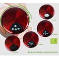 thumbnail image 4 of Salt & Pepper Shakers Stainless Steel Cover Glass Bottom With Rotating Cover - Spice Sugar Shakers, 4 of 6